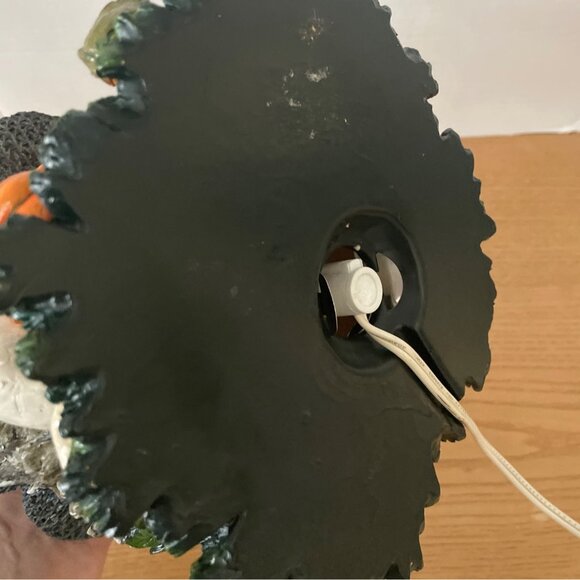 Vtg Pacific Rim Halloween Pumpkin Light-Up Ceramic Figure Black Cat Ghost Bat - Picture 10 of 12